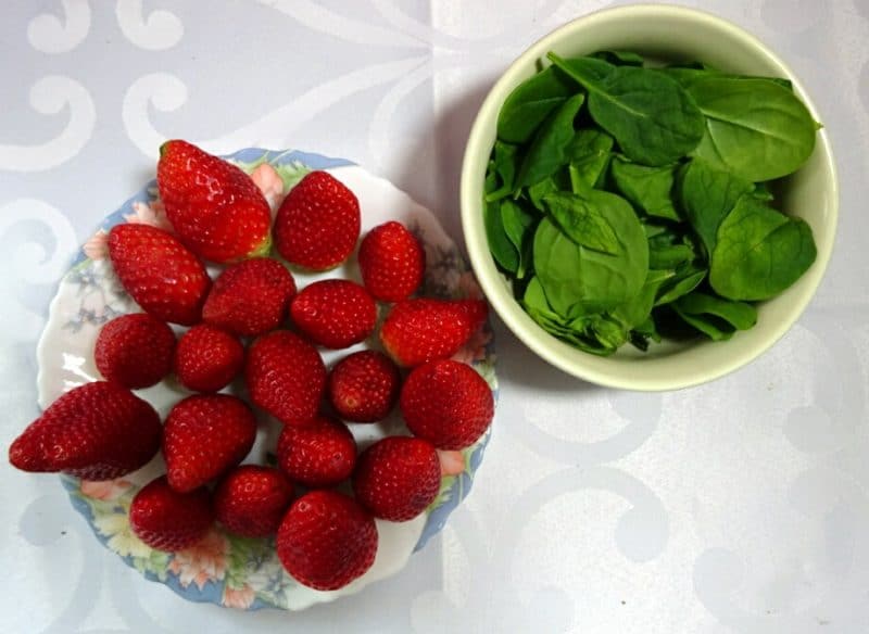 Erdbeeren-Spinat Smoothie