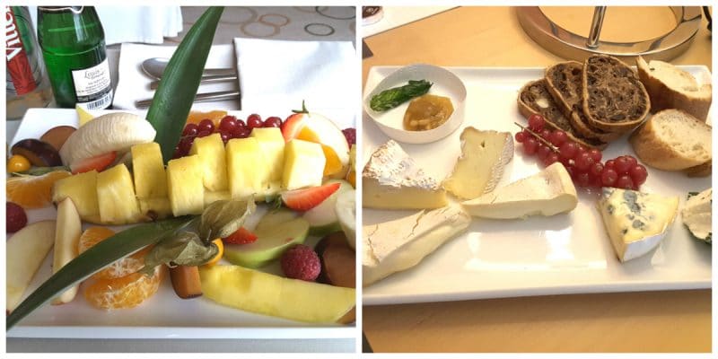 Obst und Käseteller Snacks im Sheraton Hotel Esplanade