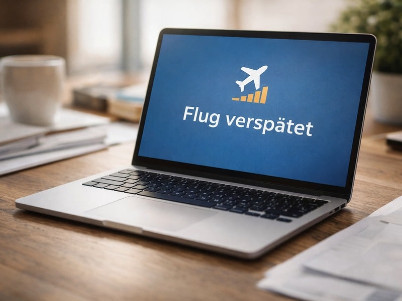 laptop - flug hat verspätung